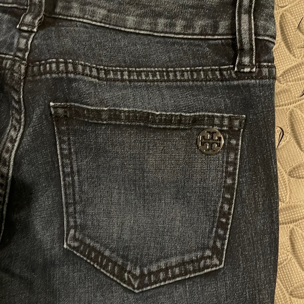 Tory Burch Marlien Leggings size 24 navy blue